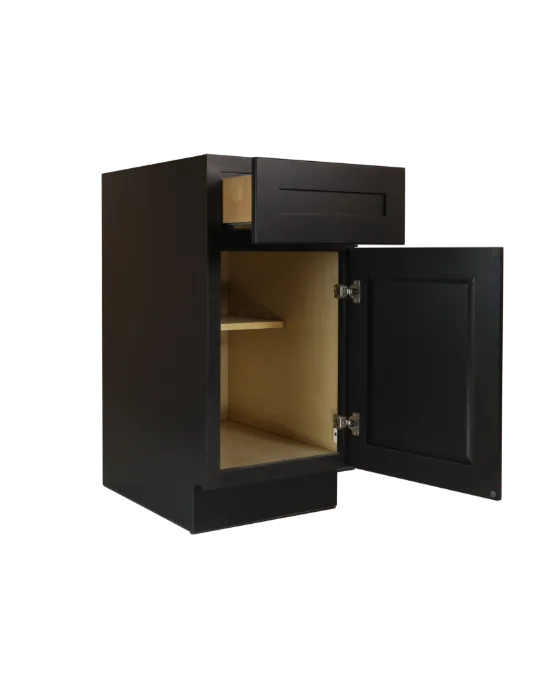 Black RTA cabinet cabinet open