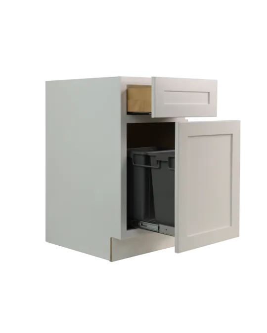 White RTA cabinet cabinet open