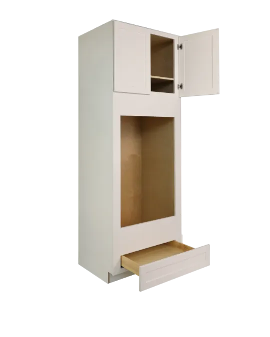 White RTA cabinet cabinet open